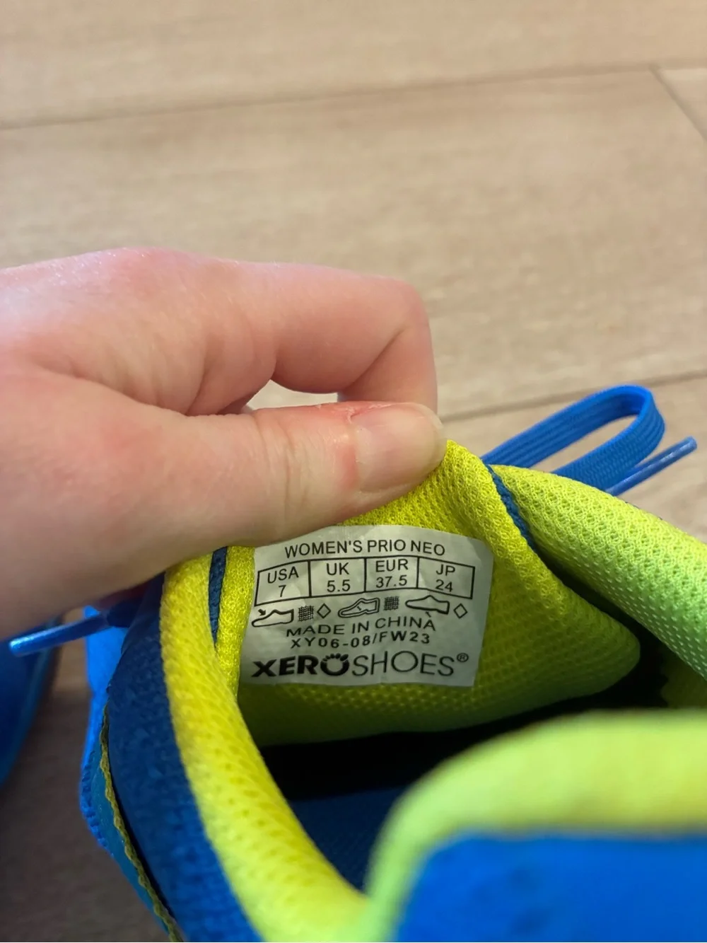 Xero Women’s Prio Neo Barefoot Shoes Sneakers Blue Size 7